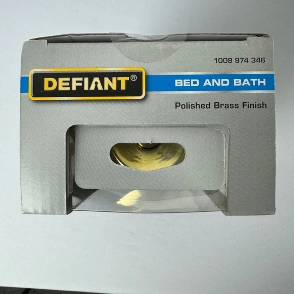 Defiant‎ Brandywine Polished Brass Bed And Bath Door Knob Lock